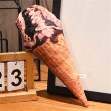 20cm/50cm Simulated Ice Cream Cone Plush Toy Pillow, 8 Styles Available, Perfect Birthday Gift, New Year Gift, Party Gift And Room Decoration For Children (Due To Mass Production Of Fabrics, There Will Be Some Slight Color Differences, The Actual Product Is Close To The Promotional Picture)
