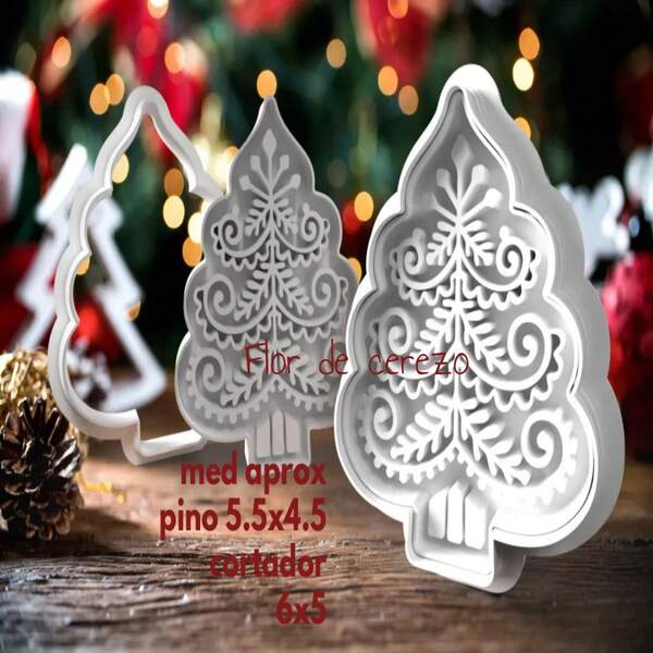CORTADOR DE GALLETAS DE ÁRBOL DE NAVIDAD. COLOR DISPONIBLE. MEDIDAS DESCRITAS Navidad Decoraciones navideñas Pijamas navideños Regalos de Navidad Decoración navideña