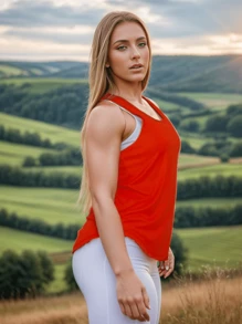 Women Sports Tees & Tanks - 紅色 - 查看 2