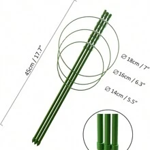 3Pcs Set Adjustable Tomato Cage Plant Support Cages Garden Cucumber Trellis Ring - 3PCS - View 4