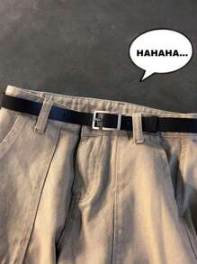 1条PU针扣腰带，男女通用，时尚百搭，适合年轻人和学生，休闲港式风格，可搭配裤子，适用于万圣节、休闲、商务、街头、波西米亚风、西部风、户外等场合，是送给男士、丈夫、男友、父亲、爸爸或圣诞节的理想礼物。