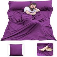 1 Pc Lightweight Sleeping Bag Liner Sleeping Sack Outdoor Camping Hotel Travel Sheet