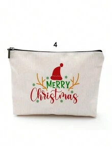1 túi vải canvas họa tiết Giáng sinh in chữ mỹ phẩm/du lịch, túi cầm tay tiện dụng, túi quà tặng túi trang điểm đồ dùng học tập đồ dùng học tập du lịch đồ dùng trang điểm đồ dùng thiết yếu ngày lễ ngày lễ trở lại trường túi mỹ phẩm túi trang điểm túi đựng đồ trang điểm làm đẹp đồ trang điểm tổ chức tiệc trang điểm đồ trang điểm lưu trữ đồ trang điểm - Nhiều màu - Xem 9