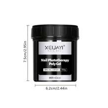 XEIJAYI 1 Unidad De Gel De Uñas Polivinílico De 150g, Gel De Uñas Curado Con Led Uv, Gel De Extensión De Uñas De Cristal Acrílico Para Uñas Diy En Salón De Casa