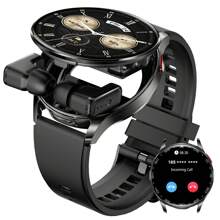 LinsonK 1 Đồng hồ thông minh cho nam nữ có tai nghe Bluetooth gọi điện Màn hình HD 1,39" 2 trong 1 Đồng hồ thông minh ngoài trời Chống nước IP67 Theo dõi sức khỏe có Màn hình theo dõi giấc ngủ Đếm bước chân cho IOS Android - màu đen - Xem 14