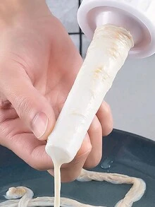 1 pieza Embutidor manual de salchichas, fabricante de relleno de carne, herramienta de llenado de alimentos para uso doméstico - Blanco - Ver 5