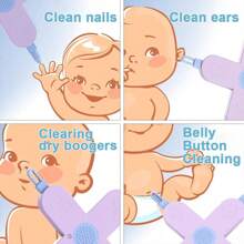 1pc Baby 4-In-1 Nose,Nail And Ear Cleaner,Nail,Nose And Ear Gadget,Safe Ear Wax Removal Tool And Baby Nose Cleaner Nail Cleaner For Baby