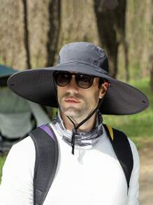 Chapeau De 6" À Large Bord De Protection Solaire Chapeaux De Seau Unisexe Pour La Randonnée, La Plage, La Pêche, Le Safari, Le Jardinage, Le Travail Sur La Pelouse Du Jardin Et Le Kayak En Plein Air