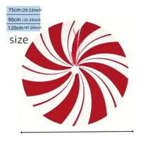 Classic Red & White Peppermint Candy Christmas Tree Skirt - Rustic Double Swirl Design For Home, Office & Party Decor - Perfect Holiday Gift Idea Birthday Gifts Graduation Home Decor Christmas Decorations Room Decor Winter Christmas Decorations Home Christmas Gifts Christmas Decor
