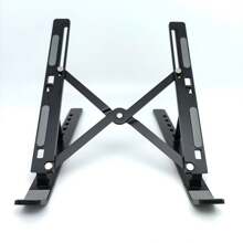 Hợp kim nhôm Gấp lại Máy tính xách tay Đứng , Tản nhiệt , Chiều cao Tăng cường , Có thể mang đi Bàn làm việc Đứng , Đứng , Phù hợp Đối với 18-inch Máy tính xách tay - màu đen - Xem 6