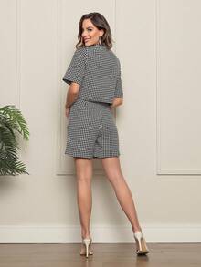 Minimalist Elegant And Modern Casual Suit Blazer Set With Shorts - 白色 - 查看 5