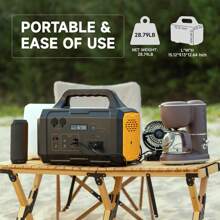 Portable Power Bank, 1075Wh/1000W, Suitable For Family Emergency Outdoor Hunting Camping RV Travel - 黑色 - 查看 3