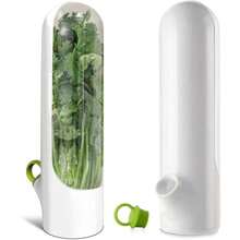 Herb Saver For Refrigerator, Herb Saver Pod, Vegetable Preservation Bottle, Fresh Herb Keeper For Cilantro, Mint, Parsley, Asparagus, Keeps Greens Fresh For 2-3 Weeks