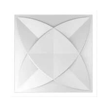 Kit 10 3D PVC Wall Covering Panels 25 Cm - Dakar Premium - 白色 - 查看 2