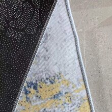 Velvet Carpet With Wabi-Sabi Style, Soft Touch, Soundproof, Anti-Slip, Foldable, For Living Room, Coffee Table, Bedroom, Tea Room, Washable - Beige - View 5