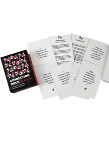 Paquete de intimidad - Juego de cartas con preguntas que promueven el pensamiento para parejas y la conexión íntima (2 barajas: Parejas + Íntima) - Multicolor - Ver 7