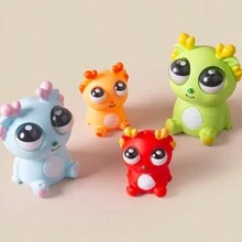 1 бр. Играчка за стискане Pupping Eyes Dragon Keychain, преносим и облекчаващ стреса - Дракон с експлозивни очи - Преглед 5