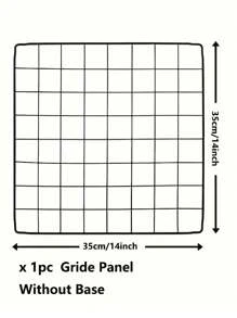 1pc Metal Display Stand For Grid Panels, Grid Display Rack, Grid Hold Base, Wall Grid Accessories, Picture Display Iron Decorative Rack, For Jewelry, School Artwork, Photo Exhibits
