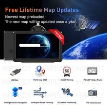 7'' Auto Sat Nav HD GPS Navigator Navigation System For Car TAXI UK Map - Negro - Ver 5