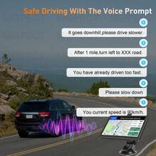 7'' Auto Sat Nav HD GPS Navigator Navigation System For Car TAXI UK Map - Negro - Ver 7