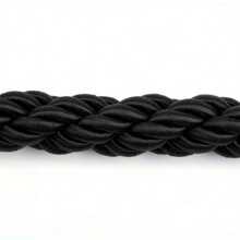 1.5M Twisted Queue Rope Barrier Post Stand Divider Crowd Control Stanchion For Clubs Hotel Bank Hospital (Black) - Black - View 4