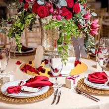 Acrylic Round Mirror Tray, Wedding Party Mirror Tray, Desktop Candle Plate Decor - Gold - View 9