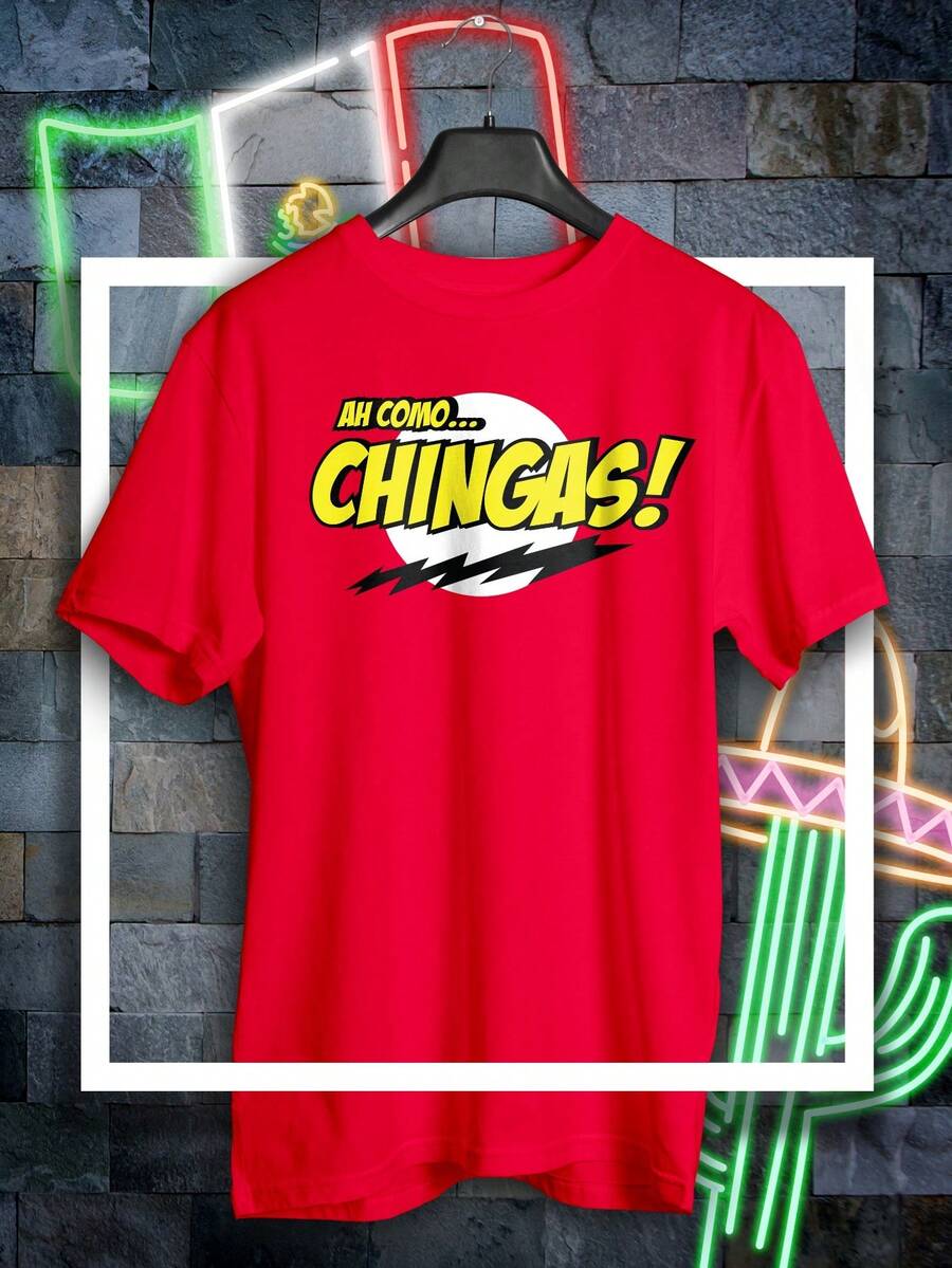 PLAYERA MODA MEXICO MEXICANA Ah como... Chgas fashion - Rojo - Ver 1