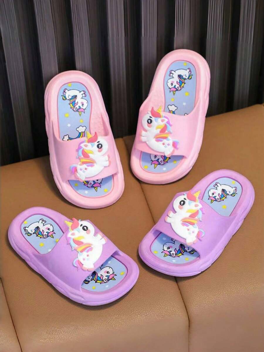 Dép đi trong nhà cho bé gái, dép đi trong nhà mềm mại, dép công chúa dễ thương cho trẻ mới biết đi và trẻ lớn - Màu tím - Xem 1