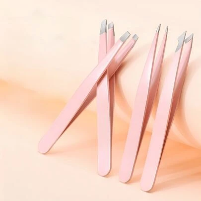 1pc German Made Stainless Steel Eyebrow Tweezer, Slanted Tip Hair Removal Tweezer,Makeup,Cheap,Room Decor,Vanity,Travel,Bedroom,Makeup Accessories,Tweezers,Cheap,Stocking Stuffers,Makeup,Makeup Tools,Cheap Stuff,Gifts,Gifts For Women,Christmas Gifts