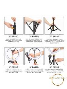 10-Inch Ring Light, 2.1m Tripod, Phone Holder And Multifunctional Control - Enhance Your Creativity! - 2個單位 - 查看 2