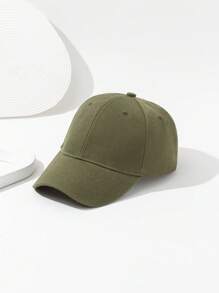 1顶纯色时尚百搭运动休闲男士棒球帽