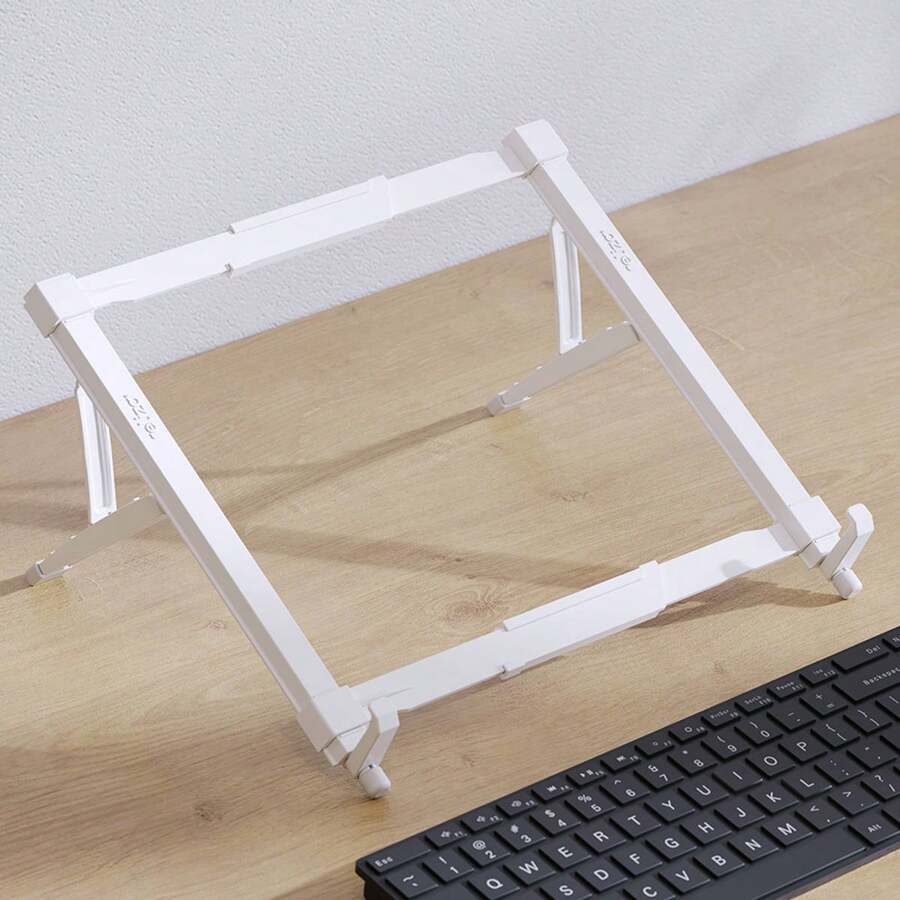 Notebook Stand With 5 Height Adjustments, Ergonomic, Non-Slip, NR17 Certified, In ABS, Reliza Pratik - 白色 - 查看 1