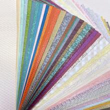 50 feuilles de carton perle de collection A6 à motifs non répétitifs, disponible dans une variété de motifs, idéal pour le scrapbooking, les invitations, les cartes de remerciement et les artisanats DIY !