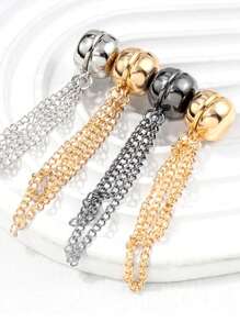 1 件装链条磁扣精致胸针扣卷起裤腿合金 DIY 缝纫用品钩短裤裤腿固定夹闭合装置万圣节 - 彩色 - 查看 1