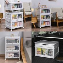 HOHOBLA LOYALHEARTDY-BTG Load Bearing Transparent Plastic Storage Box With Lid Wheels And Stackable Box[Best Gift For Family&Friends]