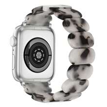 Resin Strap Compatible With Apple Watch Band 49mm 44mm 45mm 40mm 41mm 42mm 38mm Elastic Solo Loop Bracelet Compatible With Apple Watch Series Ultra 9 8 7 6 SE 5 4 3 2 1 - Multicolor - View 10