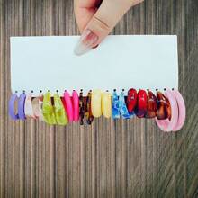 Set de cercei cu lanț lung, 10-40 de perechi, din foi de rășină acrilică, în formă de C