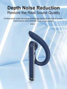 REMAX Business Bluetooth Earphones, 180° Rotation, Free Left/Right Wear, Supports Dual Device Connection, Waterproof & Sweatproof, ENC Smart Noise Cancellation, HD Calling, Voice Prompts - Black - View 7