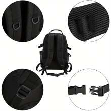 50L Outdoor Backpack Rucksack Camping Hiking Trekking Bag - Black - View 4