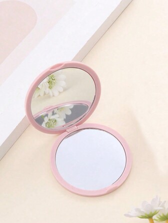 1pc Simple & Minimalist Round Foldable/Portable/Handy Double-Sided High Definition Makeup Mirror,Makeup,Cheap,Room Decor,Vanity,Travel,Bedroom,Makeup Accessories,Mirror,Vanity Mirror,Mini Mirror,Compact Mirror,Mirror Small,Hand Mirror,Cheap,Stocking Stuffers,Makeup,Makeup Tools,Cheap Stuff,Gifts,Gifts For Women,Christmas Gifts