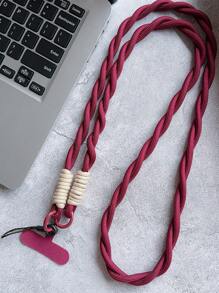 1pc Simple Long Diagonal Mobile Phone Hanging Strap Neck Lanyard With Double Buckle Card Holder Gifts For Mother, Family, Friends, Birthday, Holiday Phone Charm, Phone Chain