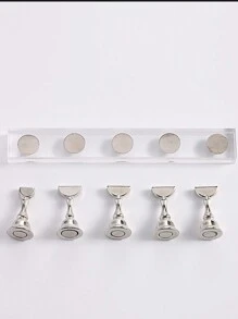 1pc Magnetic Nail Art Practice Display Stand Transparent Gold And Silver Aurora Nail Stand Acrylic Transparent Base Nail Art Display Stand Practice Tools Suitable For Beginners DIY False Nails Nail Art Salon Nail Supplies