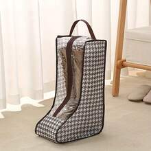 1pc Multi-Purpose Dustproof & Moistureproof Shoes Storage Bags: Portable Storage Bag For Long Boots - Multicolor - View 10