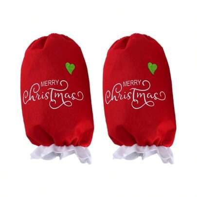 1 Pair Christmas Baking Arm Sleeves, Santa Claus Design Kitchen Supplies, Christmas Party Items, Christmas Gifts, Suitable For Kitchen, Dining Room, Hotel