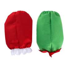 1 Pair Christmas Baking Arm Sleeves, Santa Claus Design Kitchen Supplies, Christmas Party Items, Christmas Gifts, Suitable For Kitchen, Dining Room, Hotel