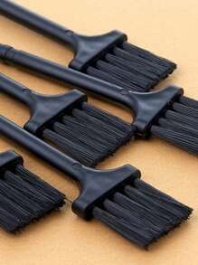 4 件装塑料手柄尼龙除尘清洁刷，软毛小刷子，用于清洁电脑、手机、咖啡机、压蒜器、剃须刀、家用电器和键盘除尘