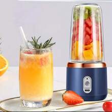ASLING Compact Mini Portable Juicer Cup - Citrus Juicers With Fruit Squeezer, Food Mixer, Ice Crusher, And Charging Function - Multi-Functional, Easy To Clean, And Space-Saving Design - 粉色 - 查看 3