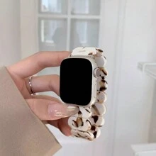 Resin Strap Compatible With Apple Watch Band 49mm 44mm 45mm 40mm 41mm 42mm 38mm Elastic Solo Loop Bracelet Compatible With Apple Watch Series Ultra 9 8 7 6 SE 5 4 3 2 1 - Multicolor - View 5