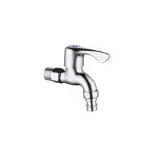 1pc Copper Washing Machine Faucet, Single Cold 4-Inch Sink Faucet For Laundry Room/Bathroom - Silver - View 1