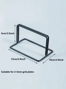 1pc Metal Display Stand For Grid Panels, Grid Display Rack, Grid Hold Base, Wall Grid Accessories, Picture Display Iron Decorative Rack, For Jewelry, School Artwork, Photo Exhibits